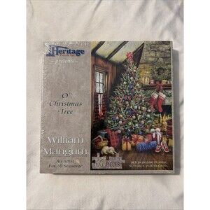 Heritage Jigsaw Puzzle William Mangum O Christmas Tree 550 Pcs 18x24 Holiday New